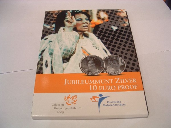 10 Euromunt Nederland 2005 Proof (afbeelding voor) 10 Euromunt Nederland 2005 Proof